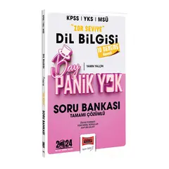 Yargı Yayınları 2024 KPSS YKS MSÜ Bay Panik Yok Dil Bilgisi Zor Seviye Tamamı Çözümlü Soru Bankası