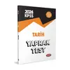 2024 KPSS Tarih Yaprak Test Data Yayınları