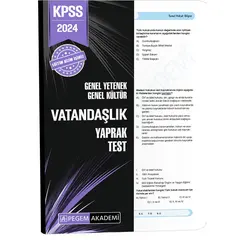 Pegem Akademi 2024 KPSS Vatandaşlık Yaprak Test