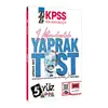 Yargı Yayınları 2024 KPSS Tüm Adaylar İçin 5Yüz Vatandaşlık Çek Kopart Yaprak Test