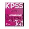 2022 KPSS Lisans Vatandaşlık Yaprak Test İsem Yayınları