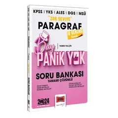 Yargı Yayınları 2024 KPSS YKS MSÜ Bay Panik Yok Paragraf Zor Seviye Tamamı Çözümlü Soru Bankası