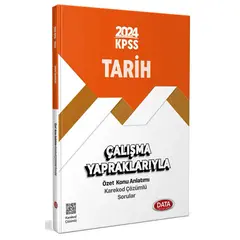 2024 KPSS Çalışma Yapraklarıyla Tarih Data Yayınları