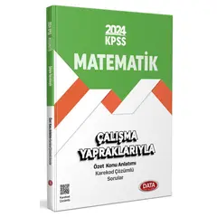 2024 KPSS Çalışma Yapraklarıyla Matematik Data Yayınları