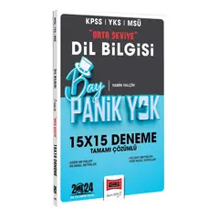 Yargı Yayınları 2024 KPSS YKS MSÜ Bay Panik Yok Dil Bilgisi Orta Seviye Tamamı Çözümlü 15x15 Deneme