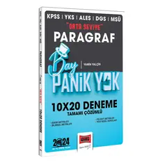 Yargı Yayınları 2024 KPSS YKS MSÜ Bay Panik Yok Paragraf Orta Seviye 10x20 Tamamı Çözümlü Deneme