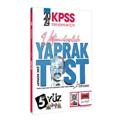 Yargı Yayınları 2024 KPSS Tüm Adaylar İçin 5Yüz Vatandaşlık Çek Kopart Yaprak Test