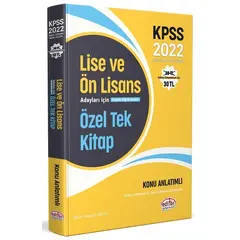 Editör 2022 KPSS Lise Ön Lisans Genel Yetenek Genel Kültür Konu Anlatımlı Özel Tek Kitap