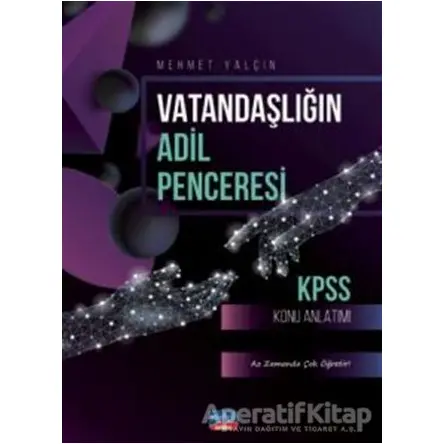 KPSS Vatandaşlığın Adil Penceresi Konu Anlatımı - Mehmet Yalçın - Nobel Sınav Yayınları