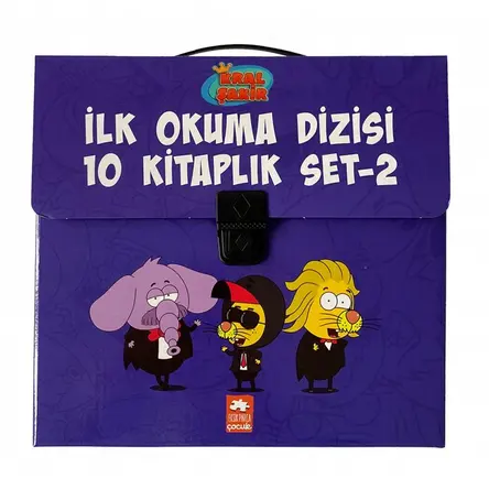 Kral Şakir İlk Okuma Dizisi Çantalı Set 2 (10 Kitap Takım) - Varol Yaşaroğlu - Eksik Parça Yayınları