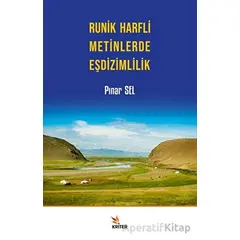 Runik Harfli Metinlerde Eşdizimlilik - Pınar Sel - Kriter Yayınları