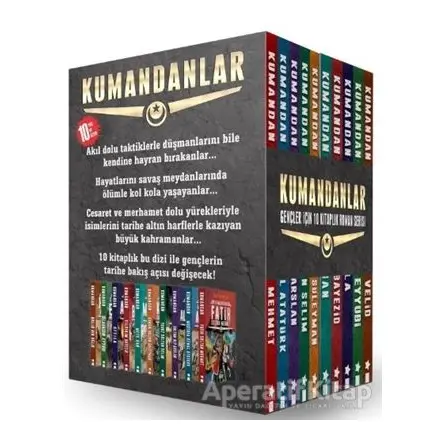 Kumandanlar Seti (10 Kitap Takım Kutulu) - Yiğit Recep Efe - Acayip Kitaplar