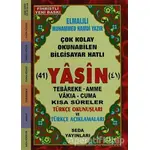 Fihristli Çok Kolay Okunabilen Bilgisayar Hatlı 41 Yasin (Kod: 050)