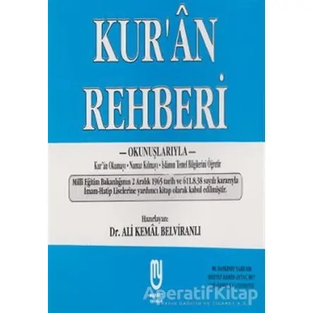 Kur’an Rehberi - Ali Kemal Belviranlı - Marifet Yayınları