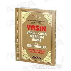 Çanta Boy Türkçeli Üçlü Yasin - Fihristli Ayfa043F
