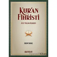 Kuran Fihristi - Adem Saraç - Erkam Yayınları