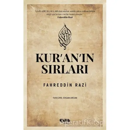 Kuranın Sırları - Fahreddin Razi - Çelik Yayınevi