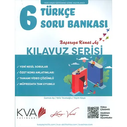 KVA 6.Sınıf Türkçe Soru Bankası Kılavuz Serisi