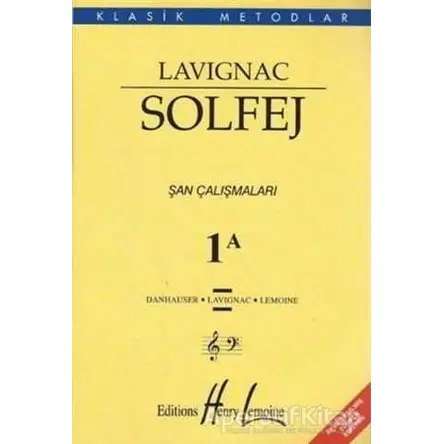 Lavignac Solfej 1A (Büyük Boy) - Danhauser - Porte Müzik Eğitim Merkezi