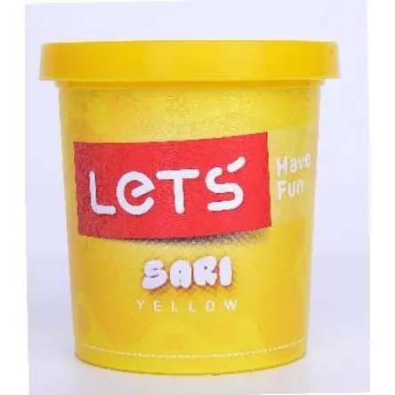 Lets Tek Renk Oyun Hamuru Neon Sarı 150Gr L8340 17