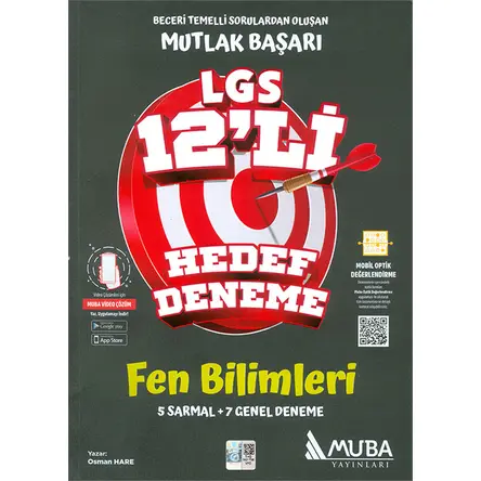 LGS 8.Sınıf Fen Bilimleri 12li Hedef Deneme Muba Yayınları