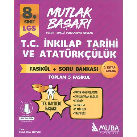 LGS 8.Sınıf İnkilap Tarihi Fasikül + Soru Bankası Muba Yayınları