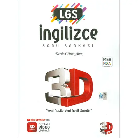 LGS İngilizce Soru Bankası 3D Yayınları