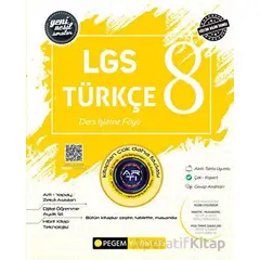 LGS Türkçe Ders İşleme Föyü - Kolektif - Pegem Akademi Yayıncılık