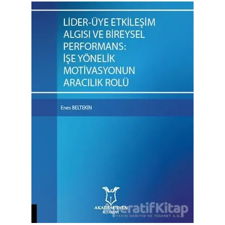 Lider-Üye Etkileşim Algısı ve Bireysel Performans: İşe Yönelik Motivasyonun Aracılık Rolü