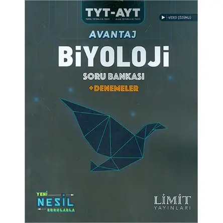 Limit TYT AYT Avantaj Biyoloji Soru Bankası +Denemeler