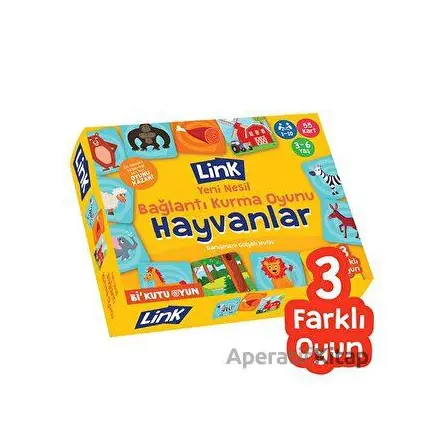 Link - Bağlantı Kurma Oyunu: Hayvanlar - Kolektif - Bi Kutu Oyun