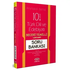Data 10. Sınıf Türk Dili ve Edebiyatı Beceri Temelli Soru Bankası (Protokol Serisi)