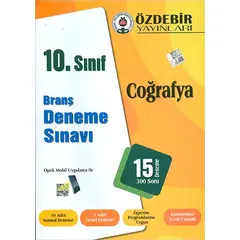 Özdebir 10.Sınıf Coğrafya Branş Deneme Sınavı