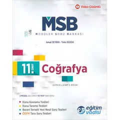 Eğitim Vadisi 11.Sınıf Coğrafya MSB Modüler Soru Bankası