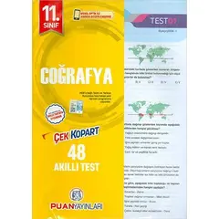 Puan 11.Sınıf Coğrafya Yaprak Test