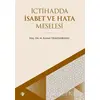 İctihadda İsabet ve Hata Meselesi - M. Rahmi Telkenaroğlu - Türkiye Diyanet Vakfı Yayınları