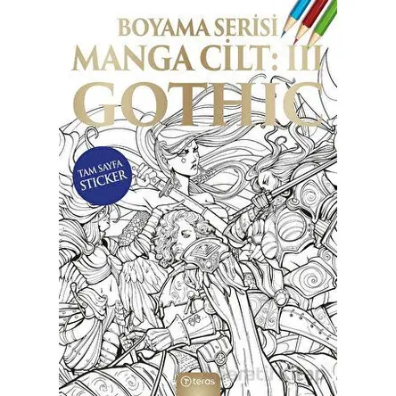 Manga Boyama Cilt III: Gothic - Kolektif - Teras Kitap