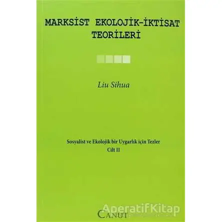 Marksist Ekolojik - İktisat Teorileri - Liu Sihua - Canut Yayınları