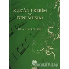 Kuran-ı Kerim ve Dini Musıki - Mehmet Ali Sarı - Marmara Üniversitesi İlahiyat Fakültesi Vakfı