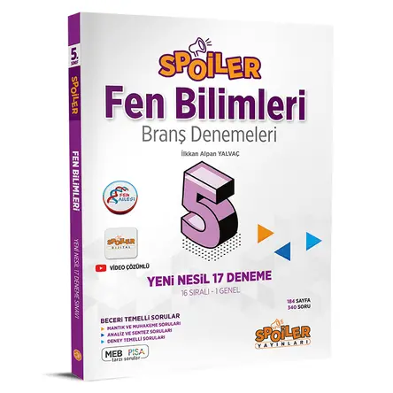 Martı 5. Sınıf Fen Bilimleri Spoiler Branş Denemeleri