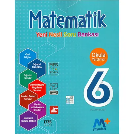 Martı 6.Sınıf Matematik Yeni Nesil Soru Bankası (Kampanyalı)