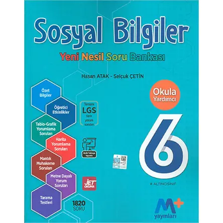 Martı 6.Sınıf Sosyal Bilgiler Yeni Nesil Soru Bankası (Kampanyalı)