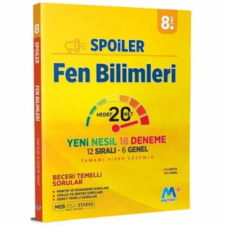 Martı 8. Sınıf LGS Fen Bilimleri Spoiler Denemeleri