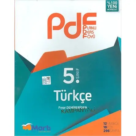 Martı Kampanyalı 5.Sınıf Türkçe PDF Planlı Ders Föyü