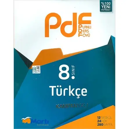 Martı Kampanyalı 8.Sınıf Türkçe PDF Planlı Ders Föyü