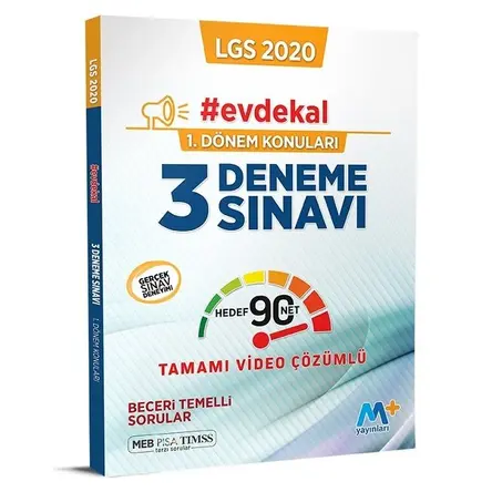 Martı Plus 2020 8. Sınıf LGS 1. Dönem 3 Deneme Video Çözümlü (Kampanyalı)