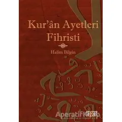 Kuran Ayetleri Fihristi - Halim Bilgin - Rağbet Yayınları