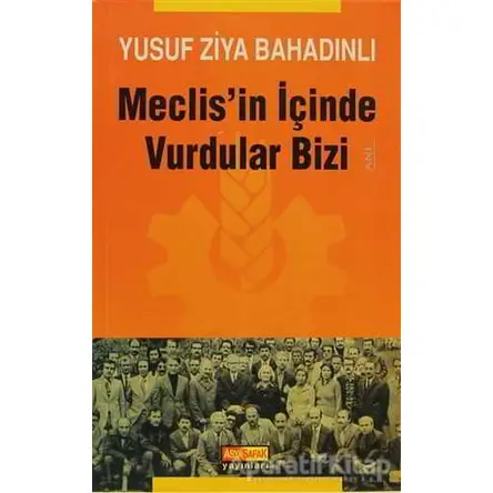 Meclisin İçinde Vurdular Bizi - Yusuf Ziya Bahadınlı - Asya Şafak Yayınları