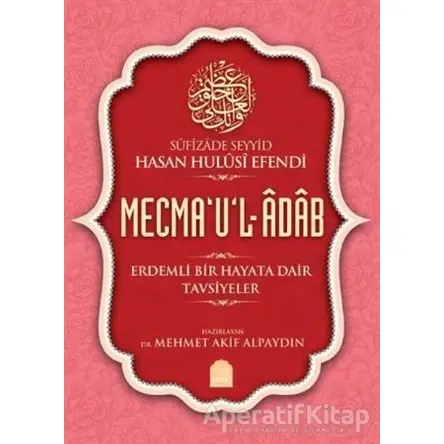 Mecmaul-Adab - Mehmet Akif Alpaydın - Yasin Yayınevi