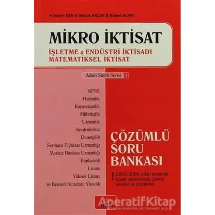 Mikro İktisat - Bülent Altay - Arın Yayınları